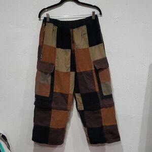Patchwork Cargo Pants for Men